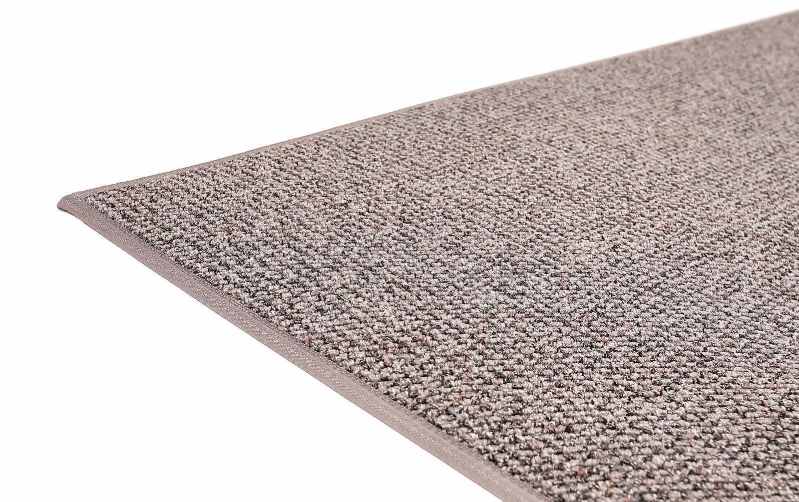 Måttbeställd matta Tweed Grå rund