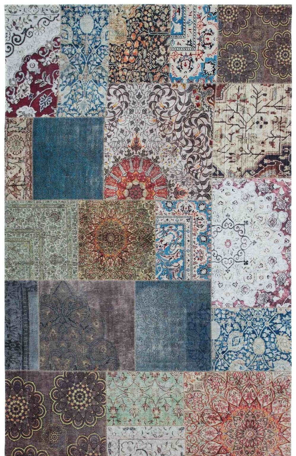 Patchworkmatta Cosmo Multi 155 x 230 cm