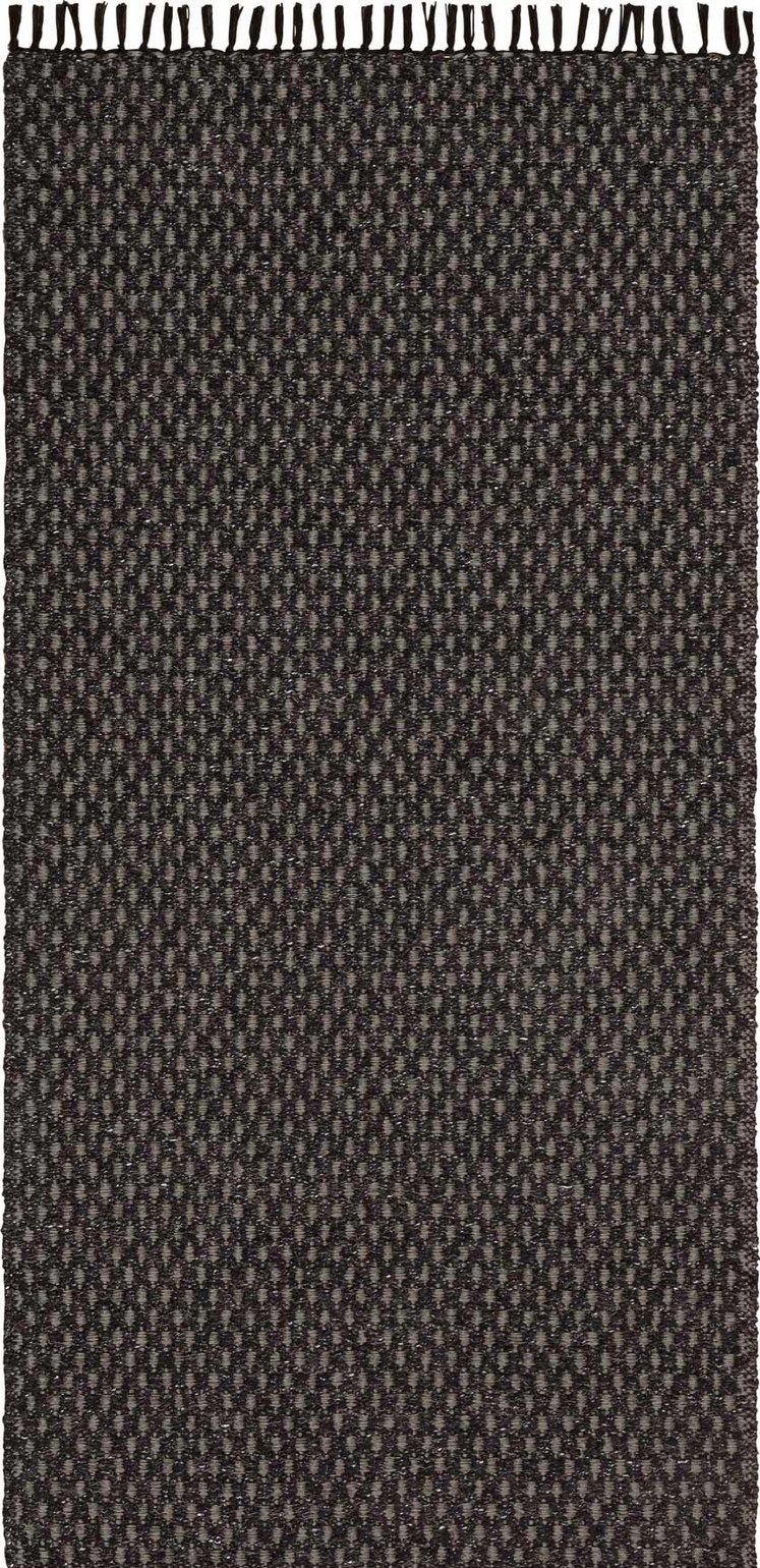 Plast- och garnmatta Julie Black 70 x 100 cm