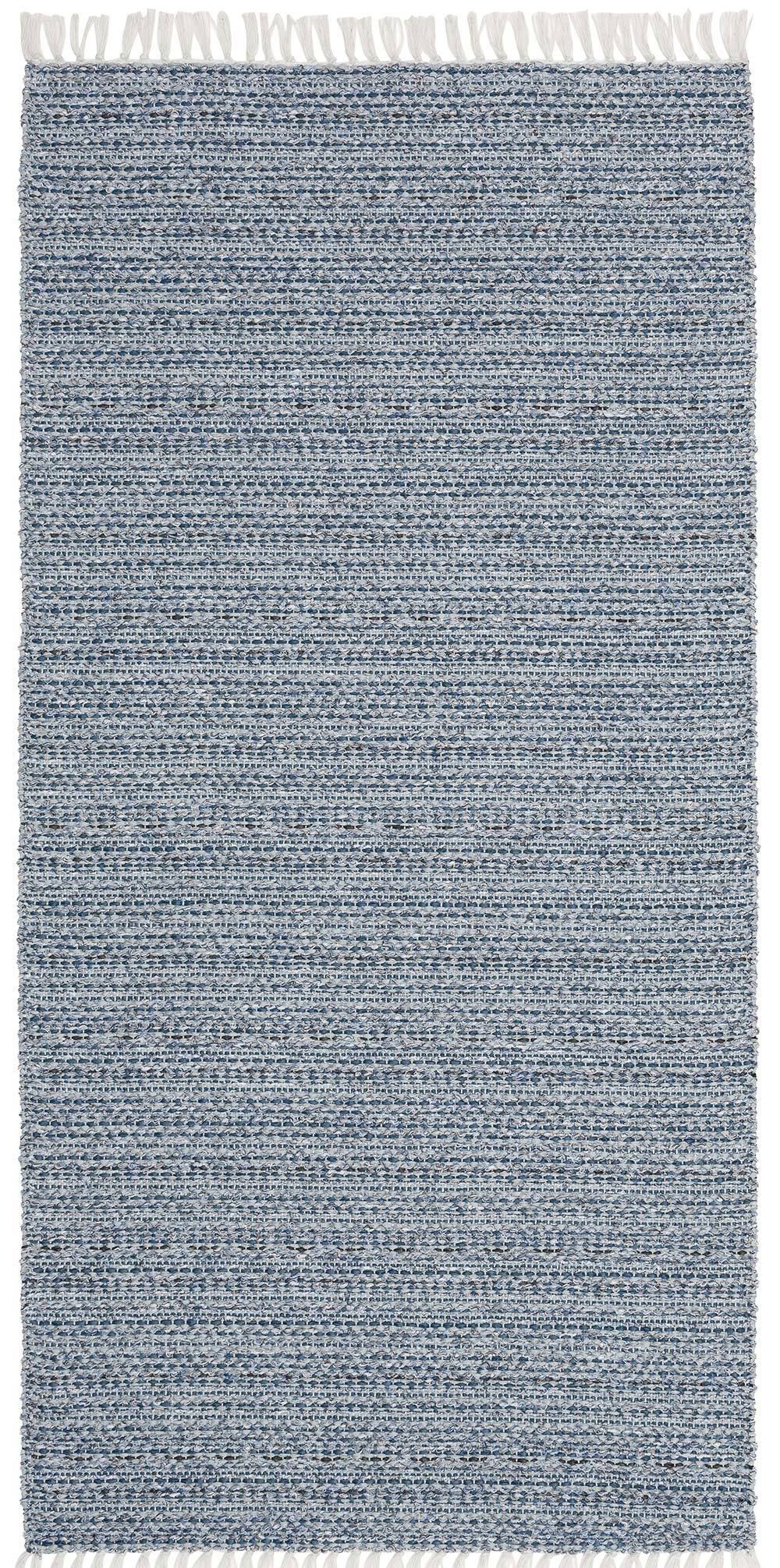 Plast- och garnmatta Svea Blå 150 x 180 cm