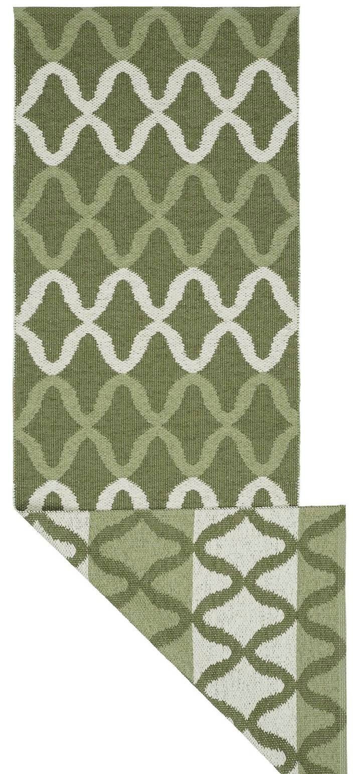 Plastmatta Maddox 70 x 400 cm Green Horredsmattan