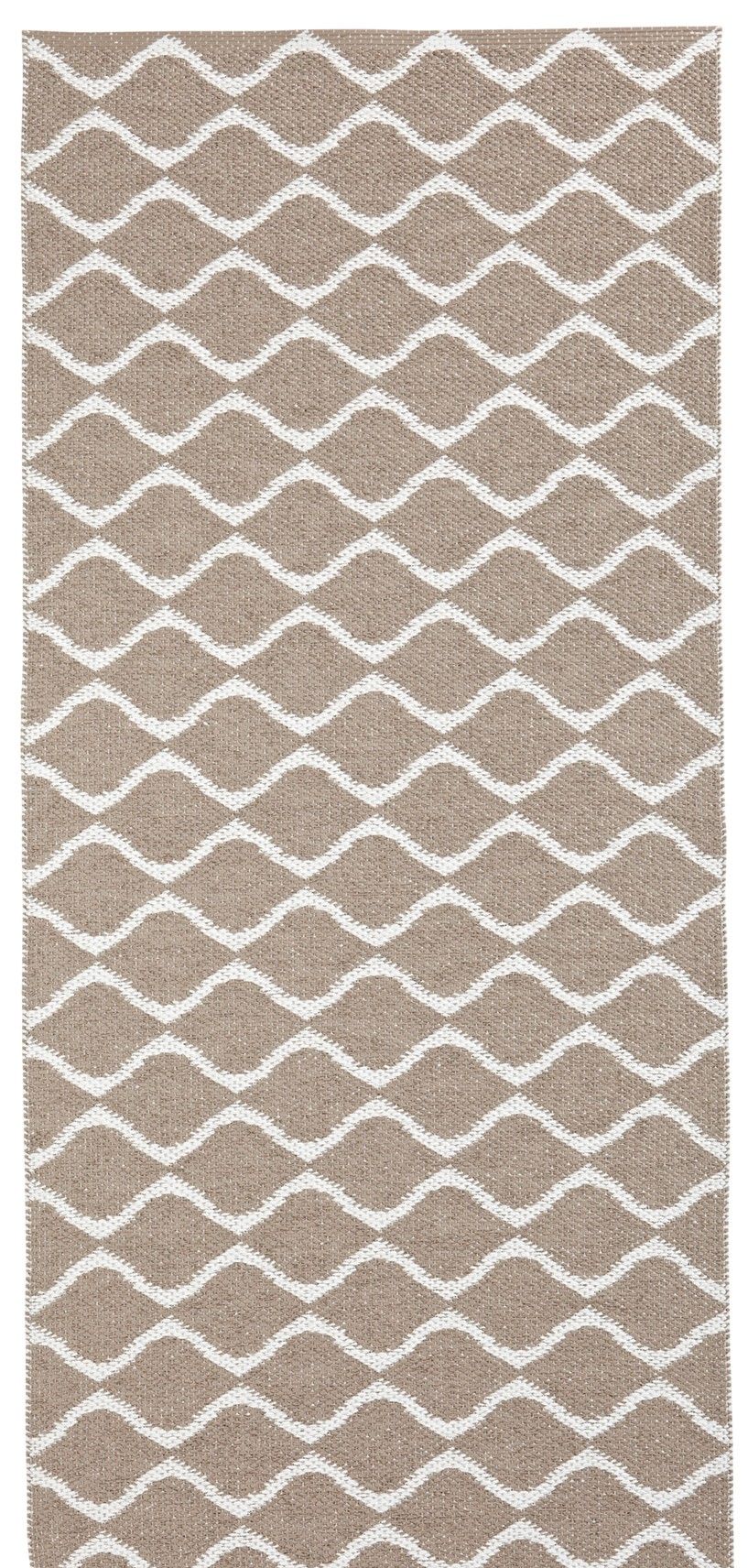 Plastmatta Wave 70 x 400 cm Beige Horredsmattan
