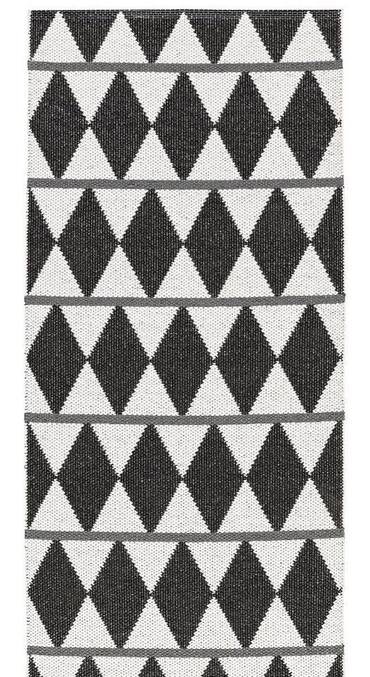 Plastmatta Zigge 70 x 50 cm Svart Horredsmattan