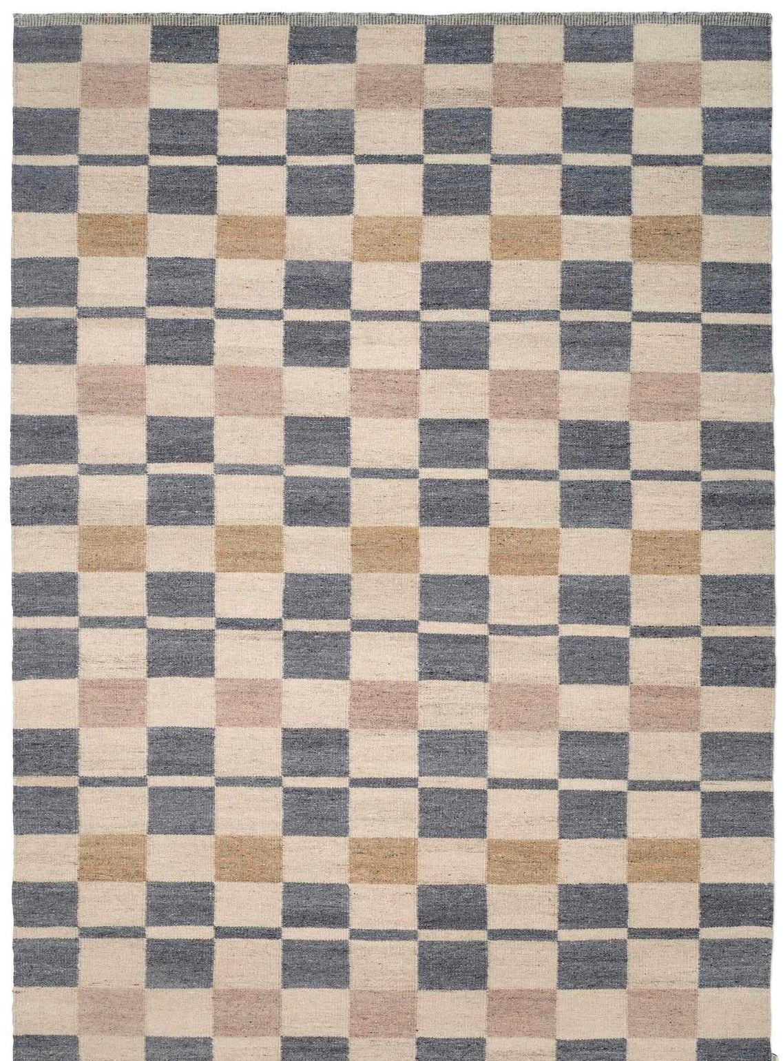 Röllakanmatta Rutvik - 200 x 300 cm - Blå - (Tunn, Lättstädad)