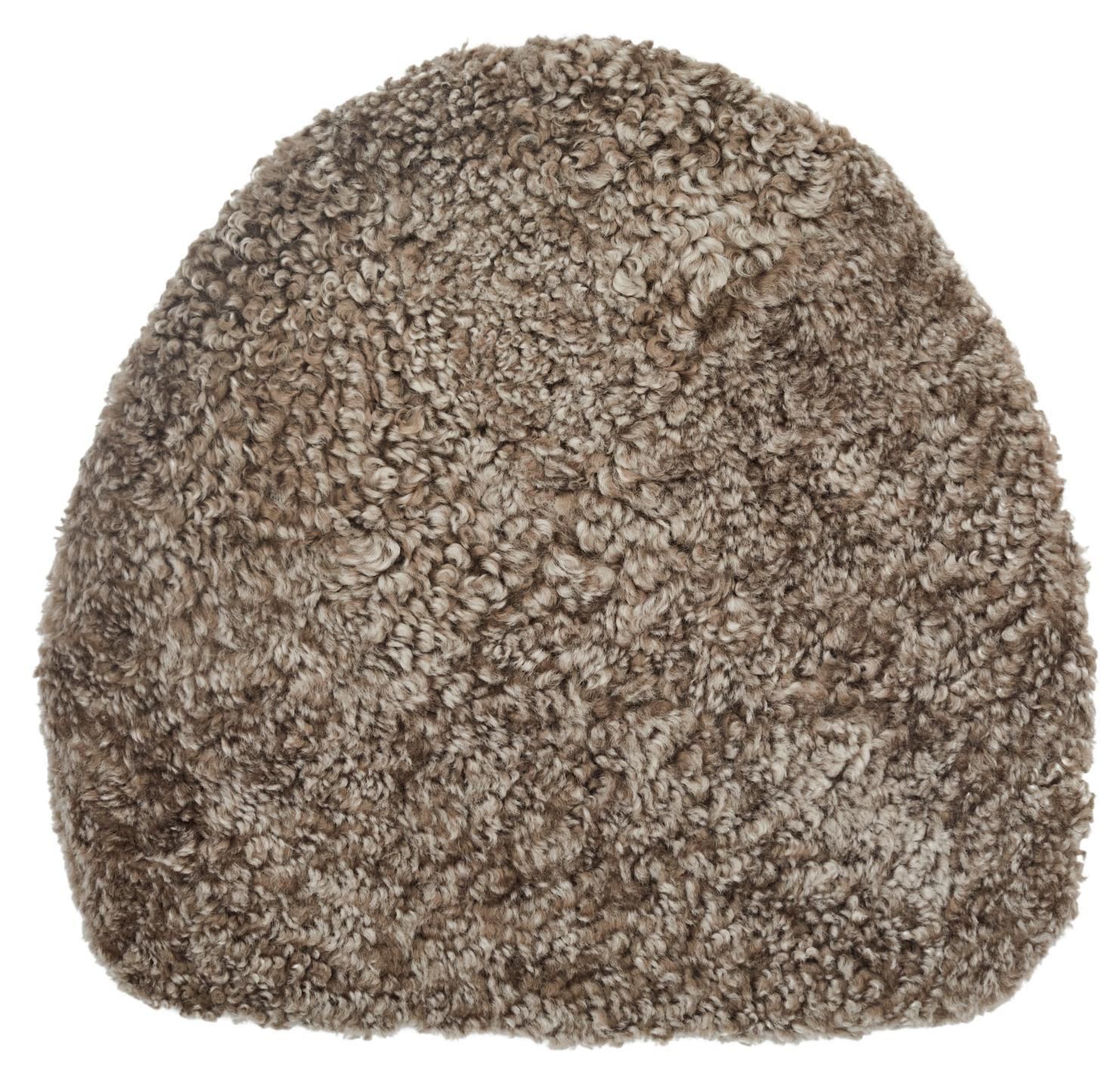 Skinn Stoppad stolsdyna i fårskinn Sahara 34 x  36 cm