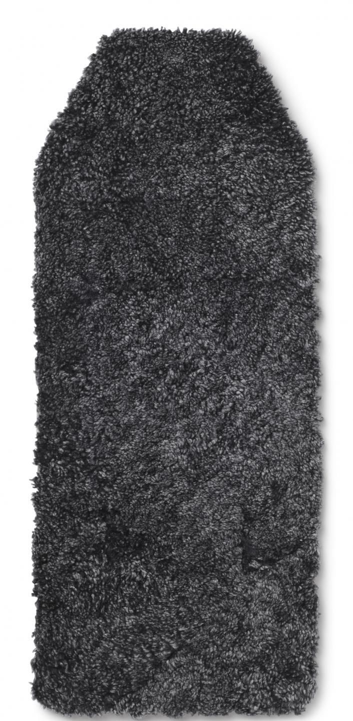 Skinn Fårskinnsdyna för barnvagn Dark Grey 30 x  75 cm