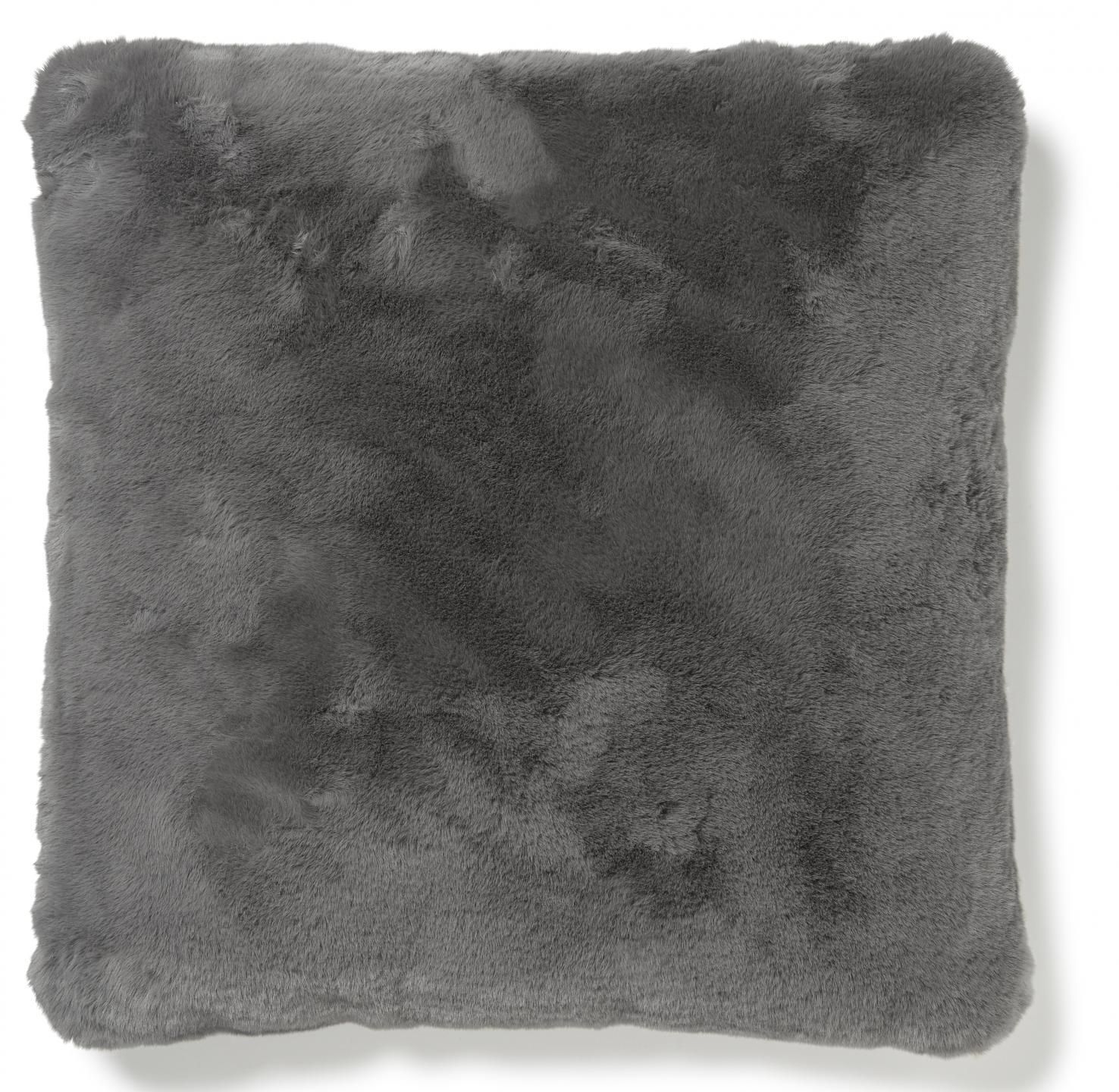 Skinn Fluffy kudde i fuskpäls Grey 45 x  45 cm