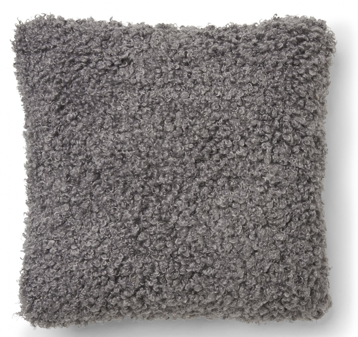 Skinn Ulli kuddfodral i konstmaterial Charcoal 45 x  45 cm