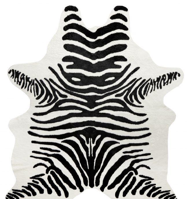 Skinn Victor Cowhide Vit-svart 150 x 200 cm