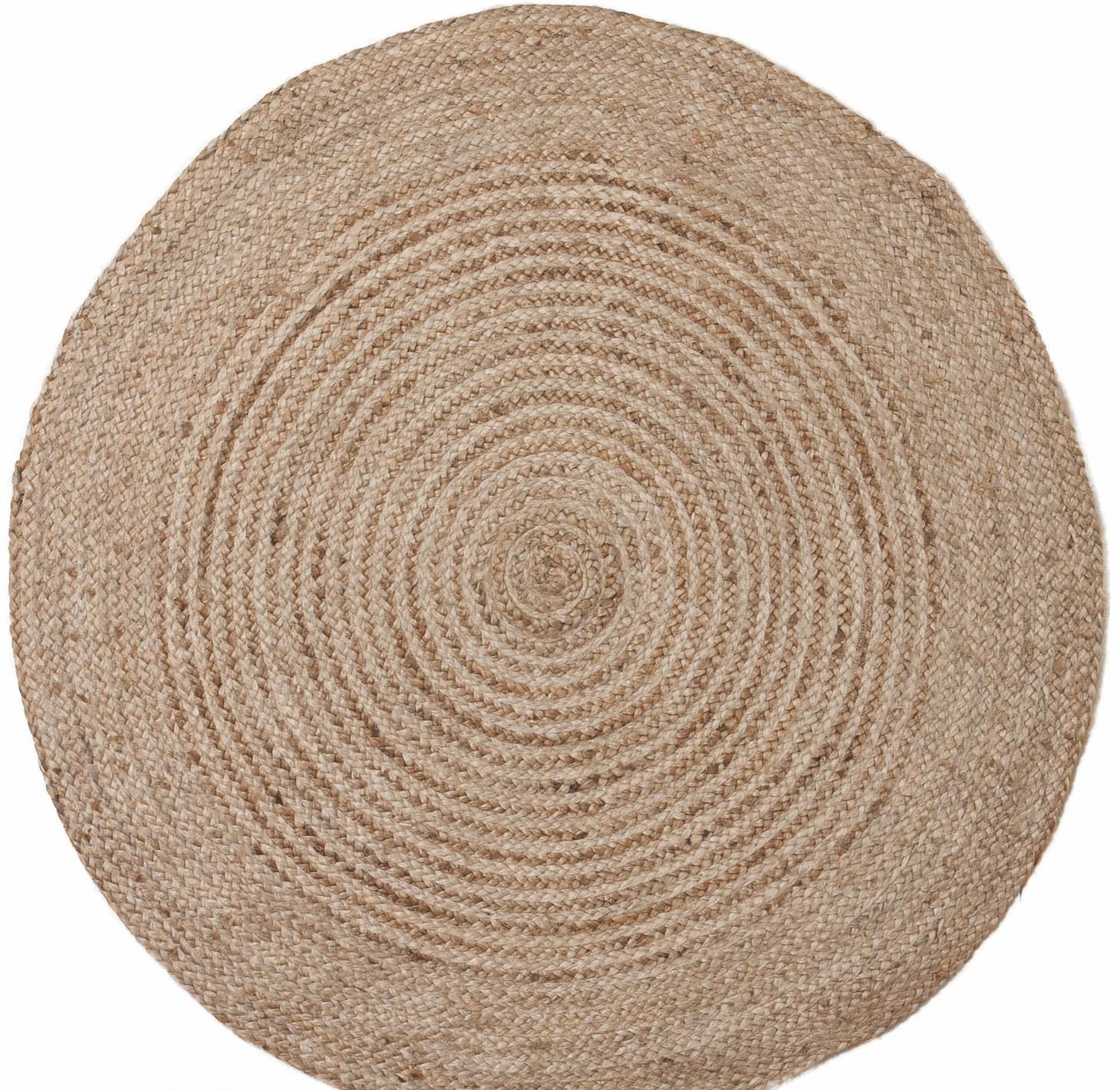 Trasmatta Flätan Jute 80 cm rund