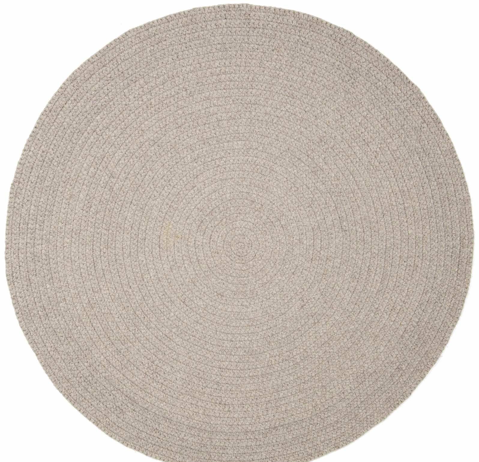 Ullmatta Atlas - 160 cm rund cm - Natur - Lättstädad