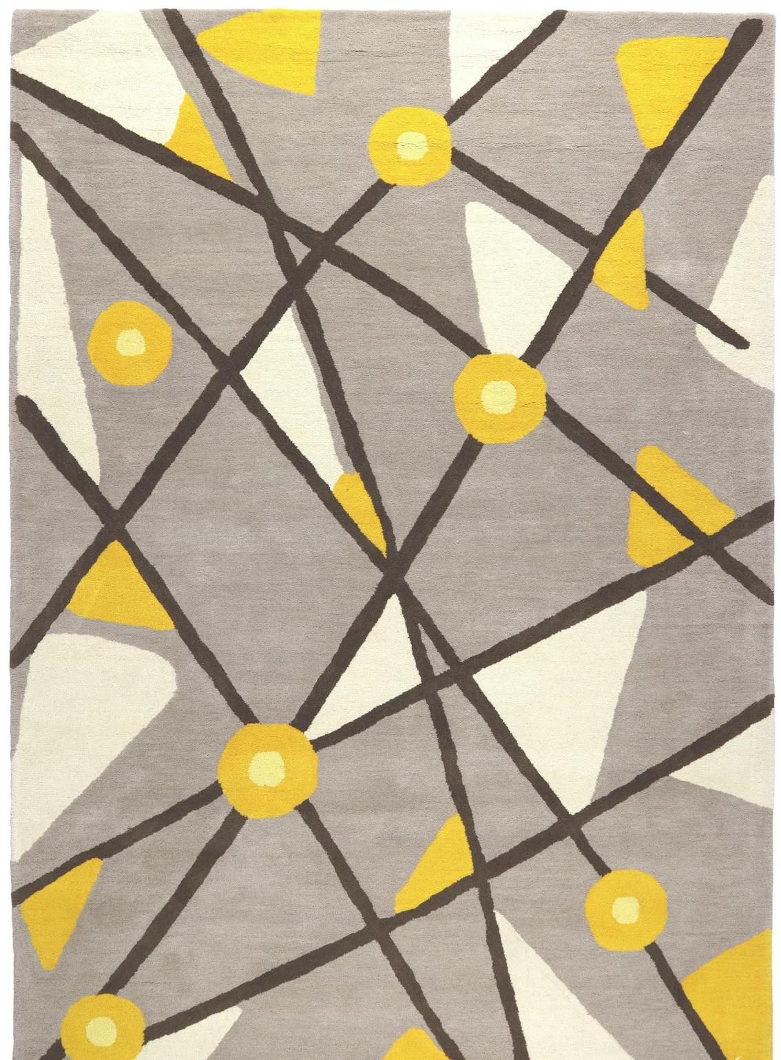 Ullmatta Geometry - 60 x 90 cm - Grå