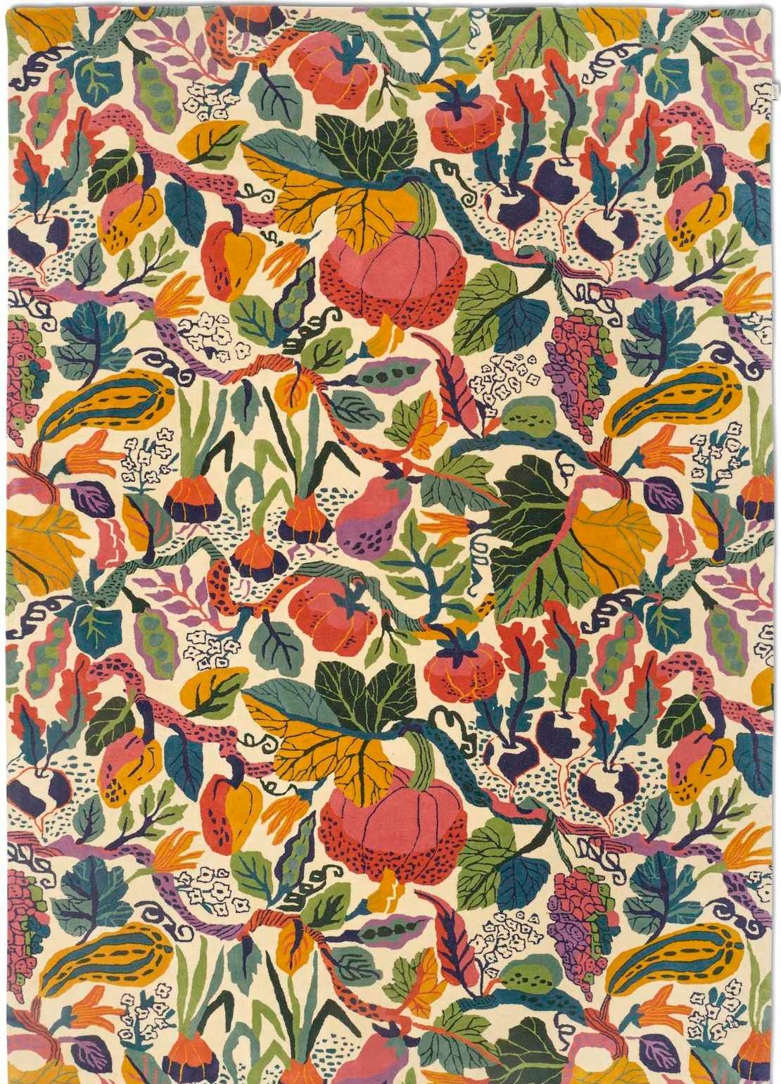 Ullmatta Heritage Garden - 220 cm rund cm - Vanilj Multi