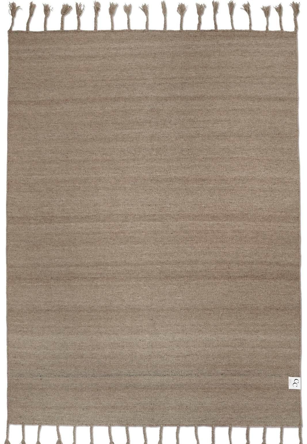 Ullmatta Plain Beige Beige 170 x 230 cm