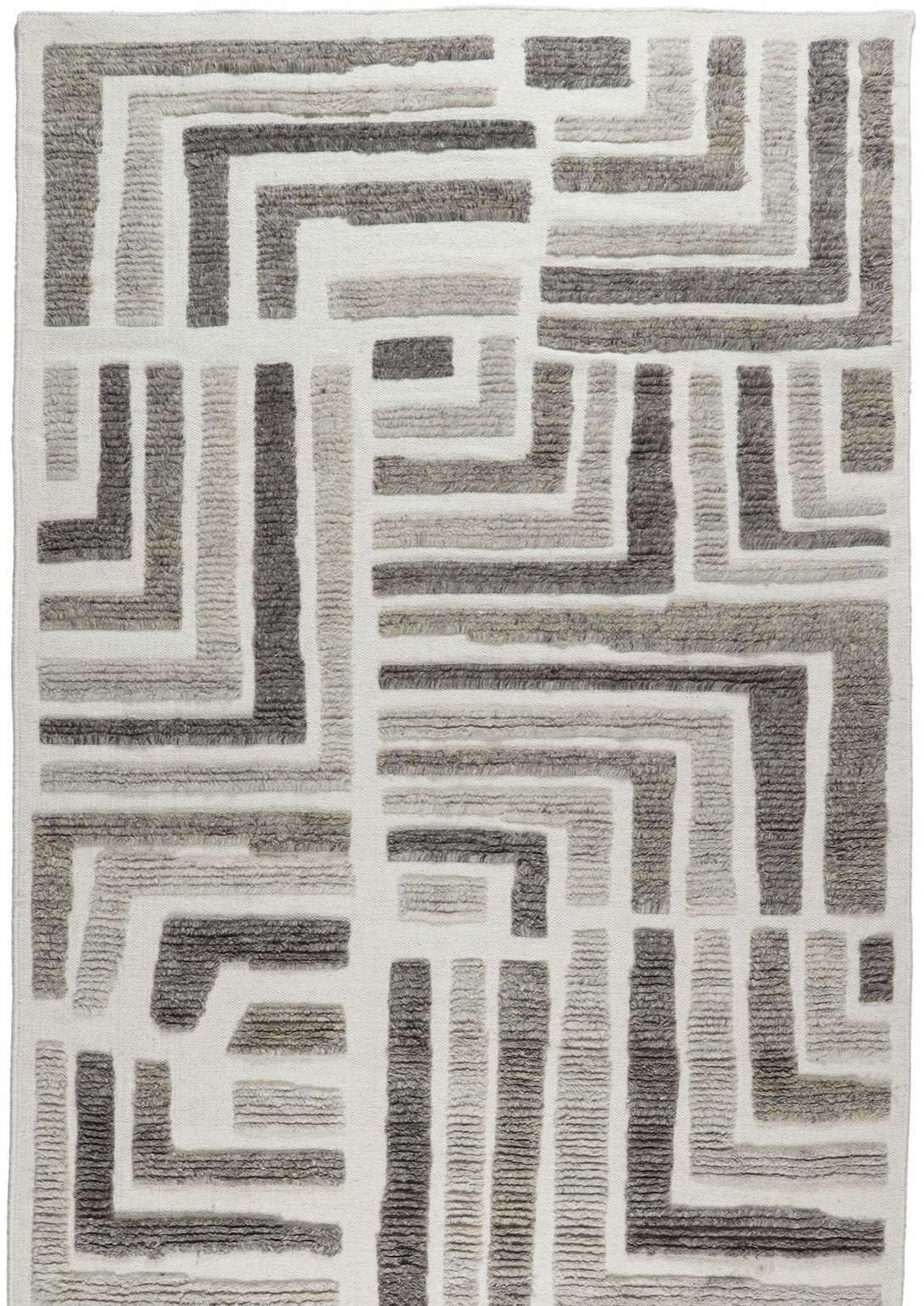 Ullmatta Usak Beige-Grå 160 x 230 cm