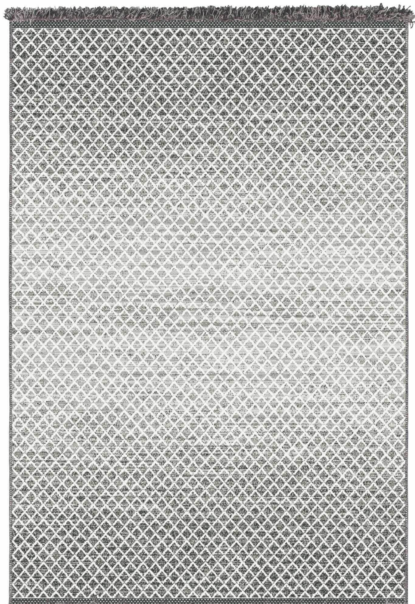 Utomhusmatta för balkong och altan Dallas - 160 x 230 cm - Multigrå - (Tunn, Utomhus)