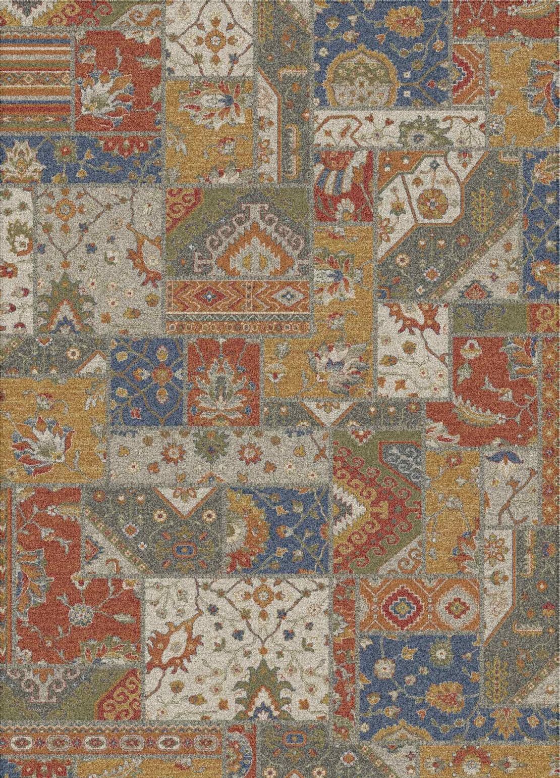 Wiltonmatta Dune Patchwork Multi 200 x 290 cm