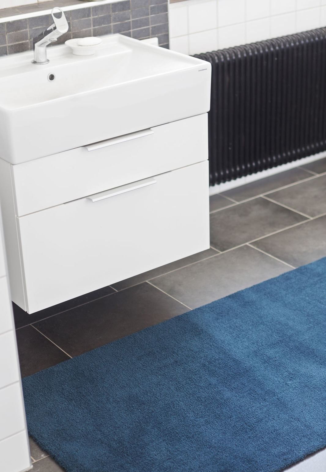 Wiltonmatta Feel Blå 120 cm rund