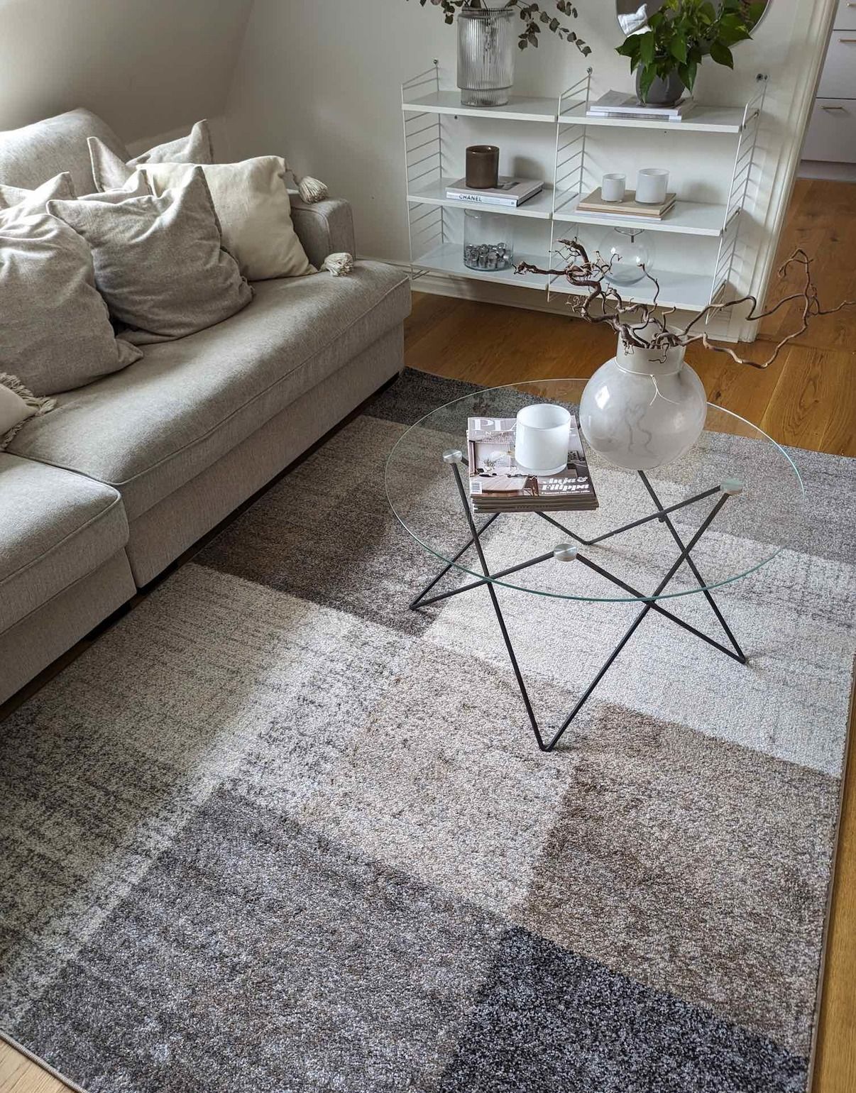 Wiltonmatta Grand Squares Natur 140 x 200 cm