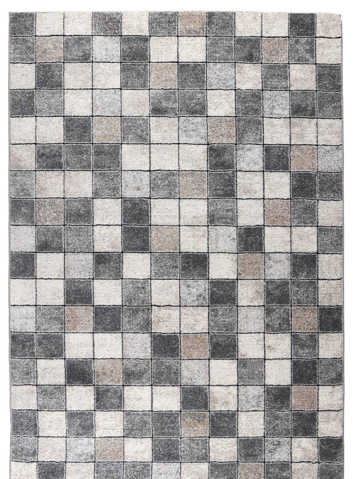 Wiltonmatta Husvik - 133 x 190 cm - Grå - Lättstädad